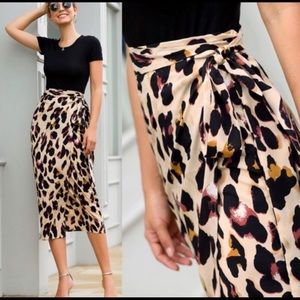 Leopard Wrap Skirt